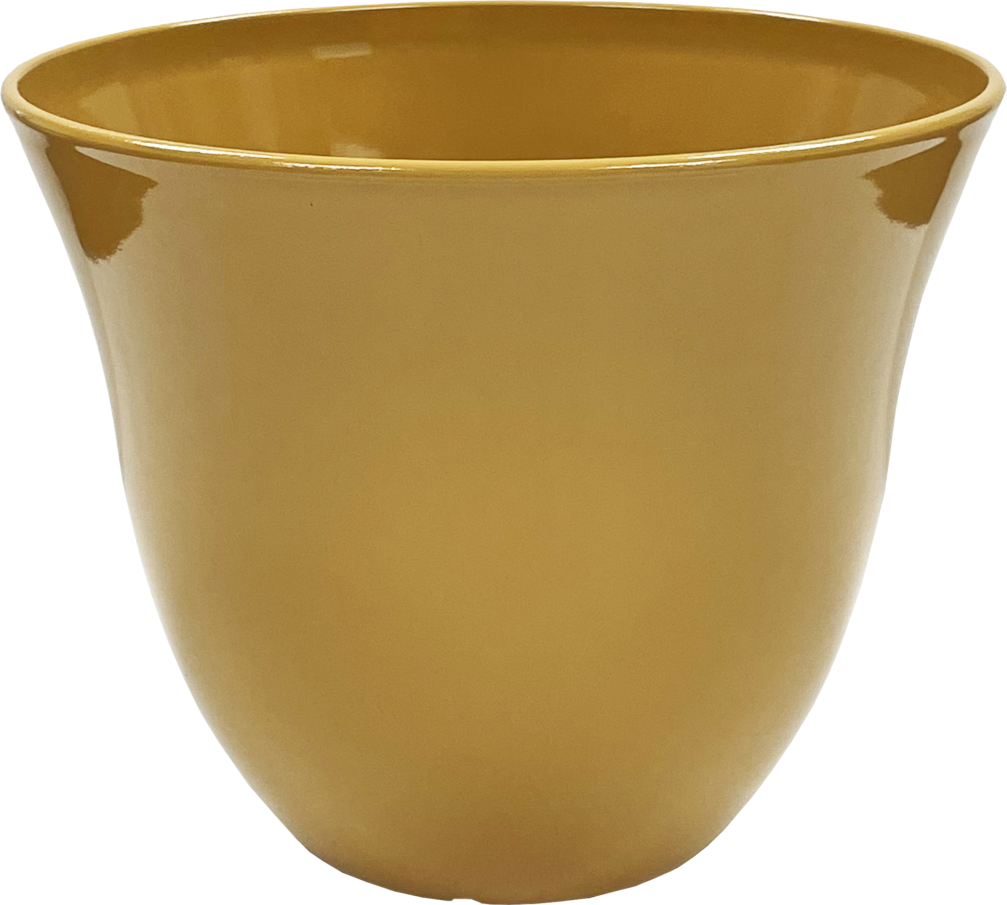 13 x 10.5 Inch Baby Bell Planter Harvest Gold Gloss - 12 per case - Decorative Planters